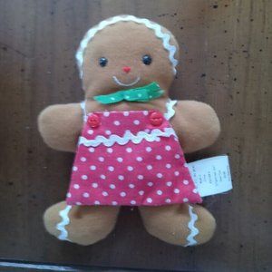 VTG Hallmark 1985 Gingerbread Girl Bean Bag Plush 5 1/2" x4"